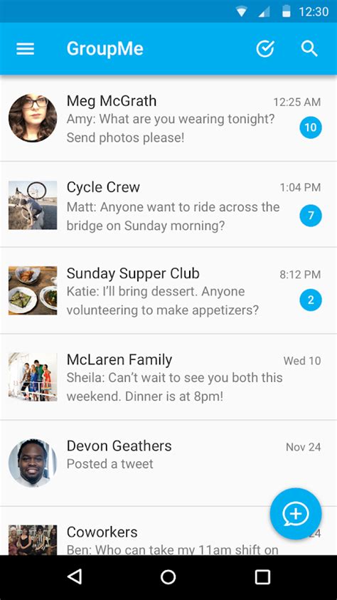 does groupme show screenshots