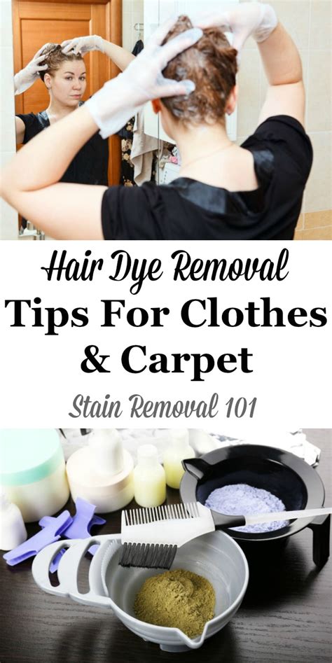 does hairspray remove hair dye from carpet
