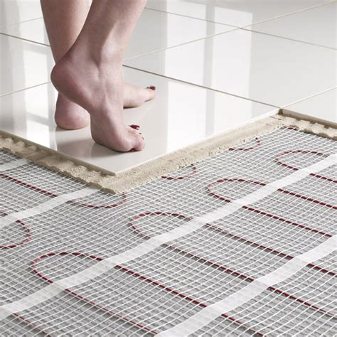 does heated tile floor work