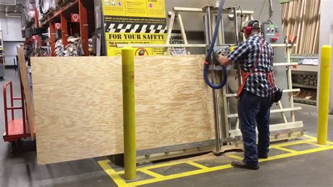 does home depot cut sheets of plywood
