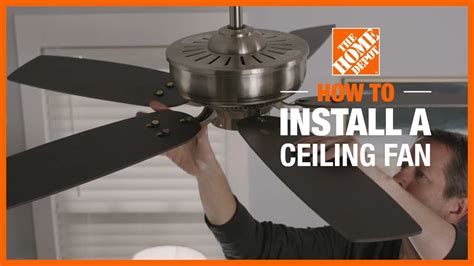does home depot install ceiling fans