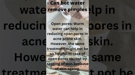 Does Hot Water Remove Pimples