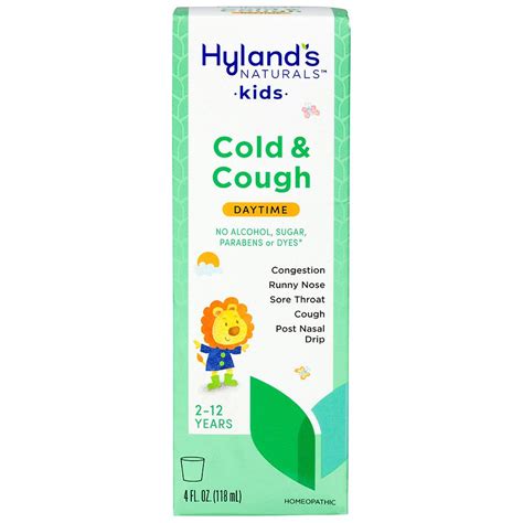 does hyland s cold and cough have antihistamine