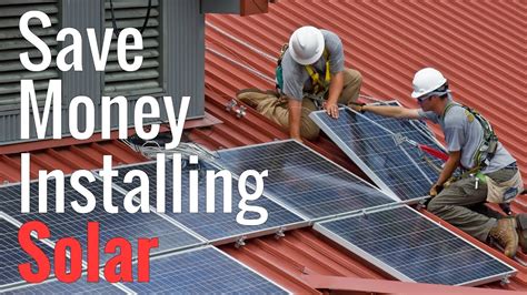 does installing solar panels save money