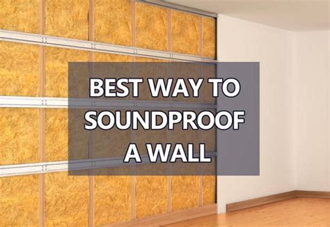 does insulation help soundproof a wall