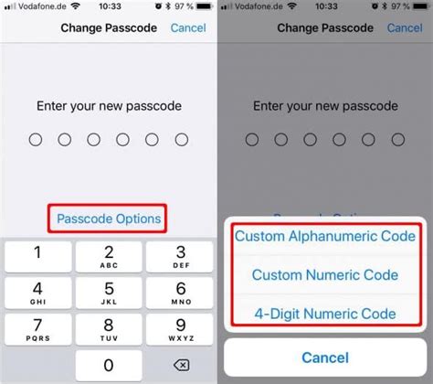 does iphone make you change your passcode