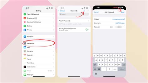 does iphone store passwords