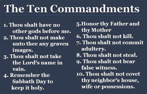 does islam believe in the ten commandments