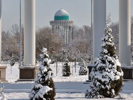 does it snow in uzbekistan