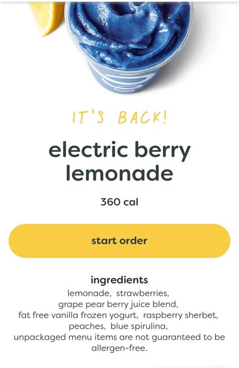 Does Jamba Juice Have Lemonade