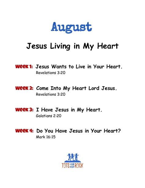 does jesus live in your heart