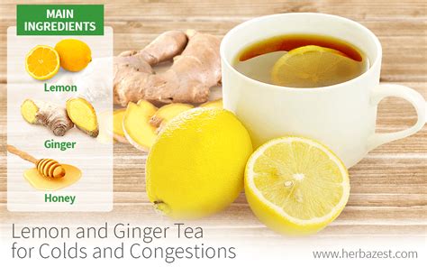 does lemon and ginger help with a cold