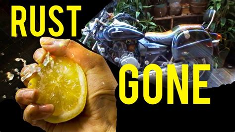 Does Lemon Remove Rust