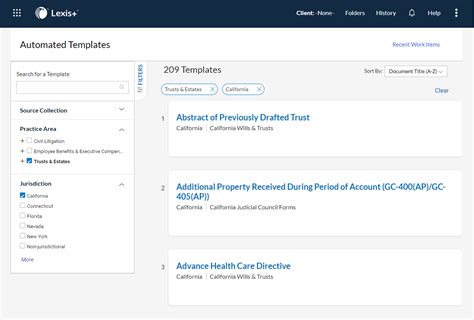 Does Lexis Provide Templates For Use