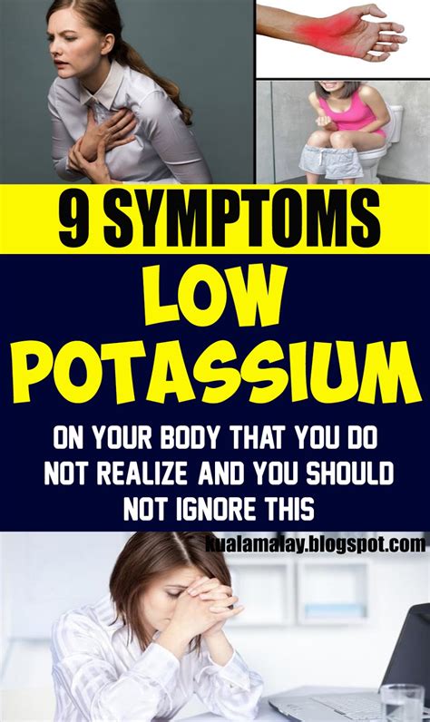 Low potassium symptoms Low potassium symptoms, Potassium deficiency