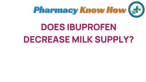 Does Milk Affect Ibuprofen