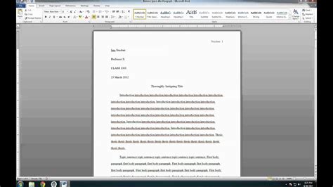 does mla format have spaces between paragraphs