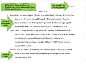 does mla have a reference page