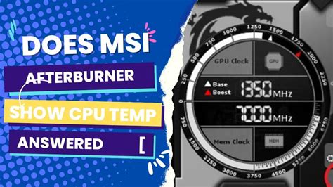 does msi afterburner work with cpu