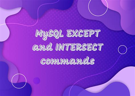 does mysql support except