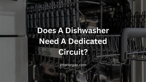 Does Nec Require Dedicated Circuit For Dishwasher