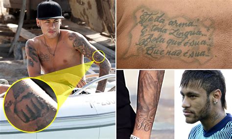 does neymar have tattoos