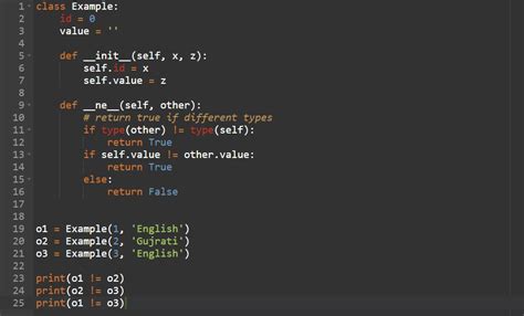 does not equal in if statement python