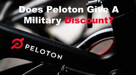 does peloton offer military discount