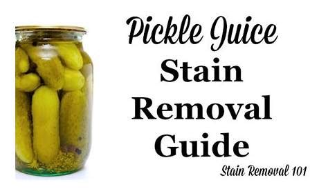 does pickle juice stain clothes