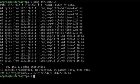 does ping command work in linux