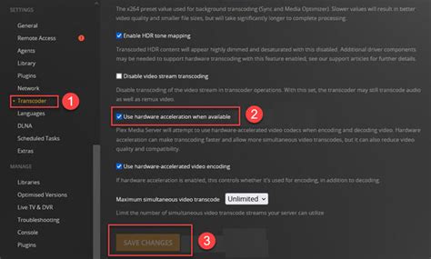 does plex automatically use gpu for transcoding