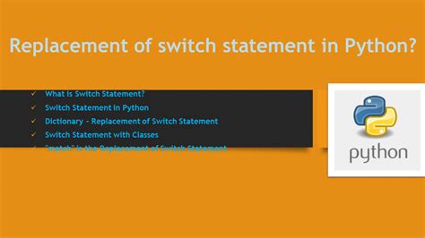 does python not have switch case