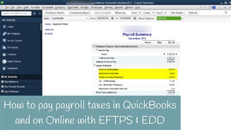 Does Quickbooks Payroll Pay Taxes