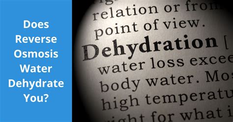 Does Ro Water Cause Dehydration