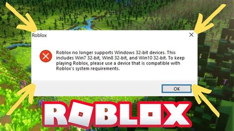 does roblox support windows 10 32 bit