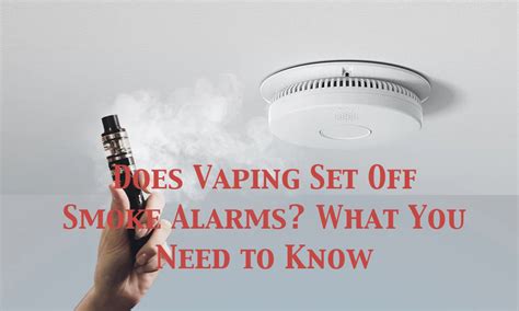 Does Smoking Inside Set Off Fire Alarms