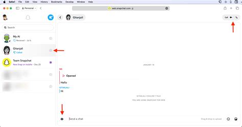 does snapchat work on a laptop
