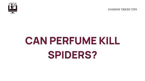 Does Spiders Like Perfume
