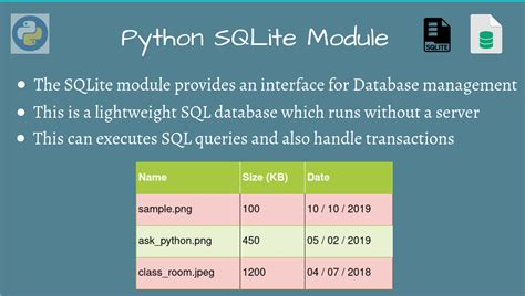 does sqlite come with python