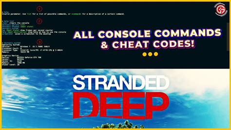 Does Stranded Deep Xbox One Have Console Commands