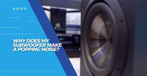 Does Subwoofer Make Sound