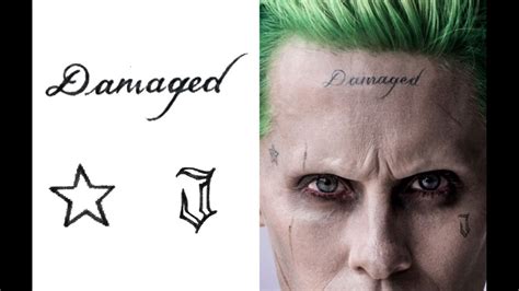 does the joker have tattoos