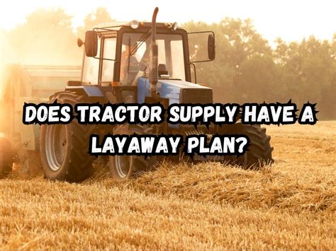 does tsc have layaway