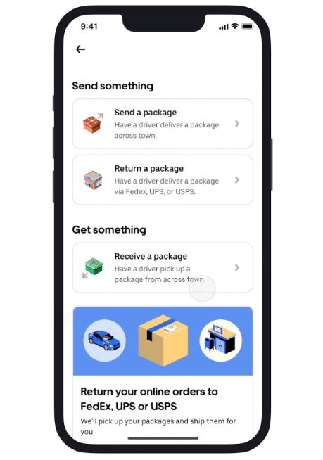 Does Uber Deliver Small Packages