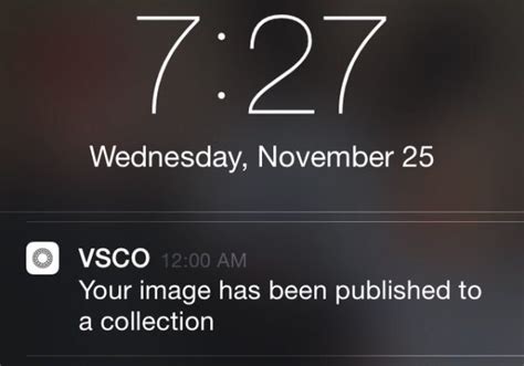 Does Vsco Have Notifications
