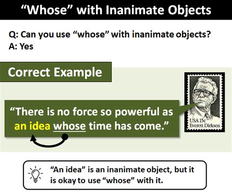 does whose apply to objects