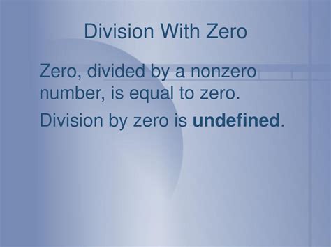 Does Zero Divided By Zero Equal 1