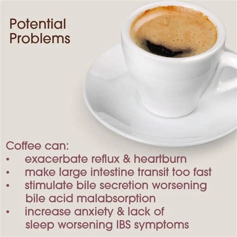 Does coffee cause bowel problems?