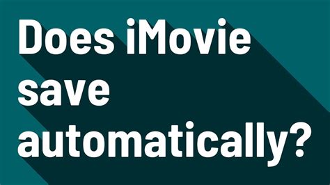 How To Save File In iMovie 2016 / Export Video YouTube