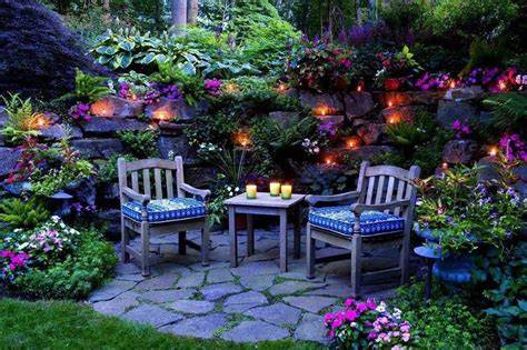 Multiple Levels Give This Small Yard Room For Entertaining Small